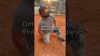 Different Positions Reacting to Injuries 🤣 baseball comedy injury sports viral [upl. by Oran]