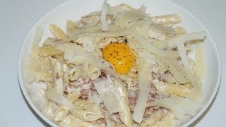 PENNE A LA CARBONARA FACILE ET RAPIDE [upl. by Sivram]