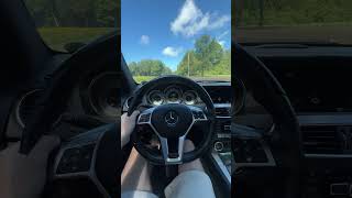 MERCEDES C350 W204 X PIPE MUFFLER DELETE POV [upl. by Severn]