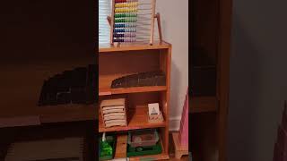 Montessori 1st shelves organizing [upl. by Notneuq]