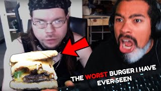 Dom Reacts to The Most Disgusting Burger Ever Made unbelievable 🤮 [upl. by Stedmann362]