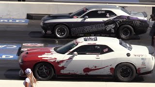 Dodge Challenger Hellcat drag racing [upl. by Ojimmas545]