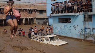 Aumentan a 62 los muertos por lluvias y desbordes en Perú [upl. by Siulesoj]