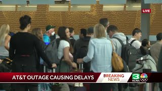 Major flight delays at SMF airport in California due to internet outages [upl. by Ennairod173]