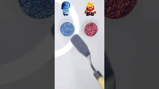 Sadness amp Anger glitter powder mixing satisfying colormixing shortsfeed [upl. by Cronin]