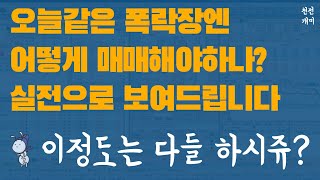 실전매매 81  하락장의 기회를 놓치지 마세요 feat 양지사 신라섬유 비덴트 한진칼 [upl. by Amaryllis]