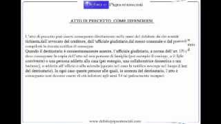 Atto di Precetto wwwdebitiepignoramenticom [upl. by Petes]