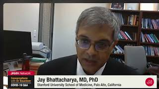 112020 Dr Jay Bhattacharya says 133 COVID deaths are less than 9 flu deaths [upl. by Sakiv]