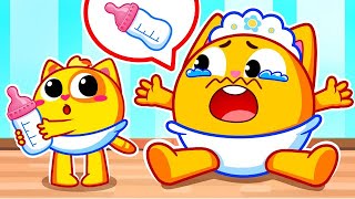 Dad Turned Into a Baby  Sibling Play  Funny Songs For Baby amp Nursery Rhymes by Toddler Zoo [upl. by Santini]