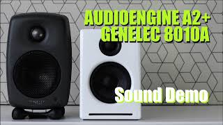 Genelec 8010A Genelec G One vs Audioengine A2  Sound Demo w Bass Test [upl. by Eux]