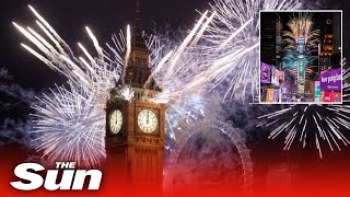 LIVE New Years Eve fireworks and celebrations take place across the world [upl. by Igor230]