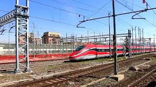 ICE Italia  Frecciarossa 1000 quotRoter Pfeilquot  Von MAILAND  ROM 135 Minuten max400 kmh NEU 1022 [upl. by Gerstner]