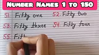 How to write numbers name in english 😃Numbers Name 1 to 150 in English FooFooTvJunior [upl. by Kam]