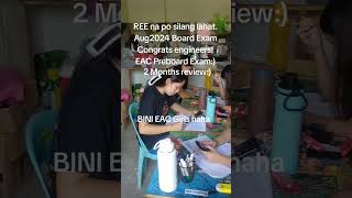 REE board exam Aug2024 EAC Review 2 months preparation at engineers n po silang lahat [upl. by Arvo]