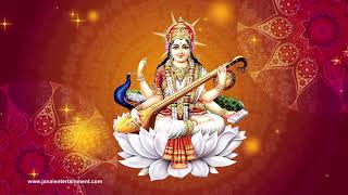 Saraswati Devi Graphics  Devi Saraswati Visuals  Goddess Saraswati Animation [upl. by Aihsoj152]