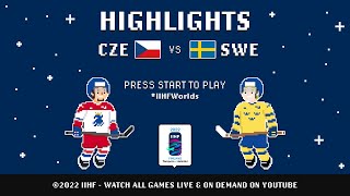 Highlights  Czechia vs Sweden  2022 IIHFWorlds [upl. by Lesna]