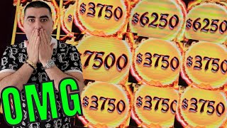 OMG RARE MASSIVE Jackpot on LUCKIEST Buffalo Slot Machine EVER [upl. by Der]