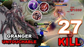 Durability Granger The Untouchable  27 Kill  Granger Best Build 2023  MLBB [upl. by Ydurt747]