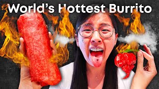 I Survived the Worlds Spiciest Burrito 🔥 Hotter Than One Chip [upl. by Eirffej320]