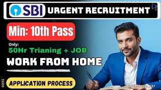 SBI New Notification Out Min 10th Pass  SBI Agent Work Form Home Jobs 2024🔥 [upl. by Leonard69]