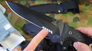 Gerber LHR Combat knife  desktop review alongside ESEE4 Kabar short and Cold Steel Recon Scout [upl. by Eimmit]