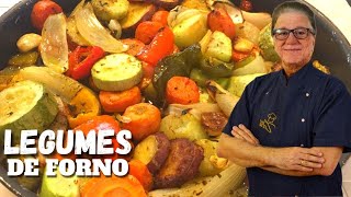 Como fazer legumes no forno  Receita SAUDÁVEL  Acompanhamento LOW CARB para o dia a dia [upl. by Pernell]