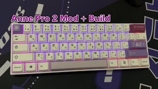 NonHotswap Keyboard  Soldered Switches  Tactile Gateron Pro Brown  Anne Pro 2  60 Keyboard [upl. by Itnavart]