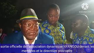 lassociation dynamique NYANGOU fait lactualité lors de sa 1ère sortie officielle à Libreville [upl. by Yrollam]