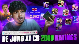 REACHED 2000 RATINGS WITH 5 AT BACK TACTICS TOMBOY MANTHRAM 🛑 efootball [upl. by Yelreveb822]