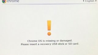 How to fix ChromeBook OS Damaged or missing screen [upl. by Eikceb403]