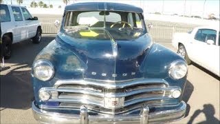 1950 Dodge Coronet Four Door Sedan Blu TurkeyRodRunDaytonaSpdwy112517 [upl. by Abad]