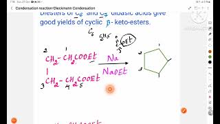 Named Reaction Condensation ReactionPart5Dieckmann CondensationReactionMechanismKannada [upl. by Noerb]