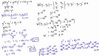 Fundamental solution set and wronskian [upl. by Nodnorb443]