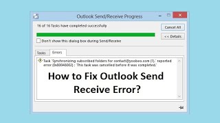 How to fix outlook send recieve error Solved outlook send recieve working disconnect issues [upl. by Brewer]