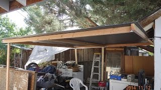 How to Put a Simple Shed  Perfect Patio Roof Cover [upl. by Godderd]