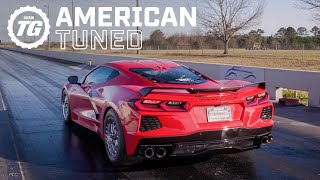 WORLDS FASTEST C8 CORVETTE 1350hp TwinTurbo Drag Car  Top Gear American Tuned ft Rob Dahm [upl. by Wardlaw]