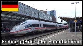 Züge am Hauptbahnhof von Freiburg im Breisgau Deutschland 2018 [upl. by Kirch]