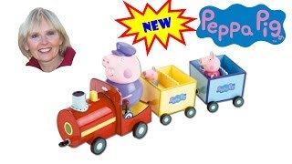 ♥♥ Peppa Pig on Grandpa Pigs Train [upl. by Bucher]