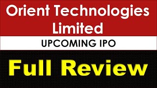 Orient Technologies Ipo Review In Hindi  Orient Technologies Company Kya Karti Hai [upl. by Ahsienroc]