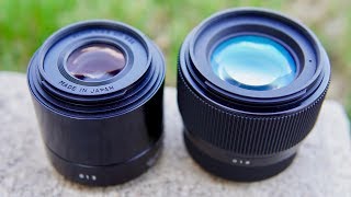 Sigma 56mm F14 vs Sigma 60mm F28 Lens Comparison [upl. by Ahtibbat]