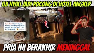 Viral ❗ Tik Toker Uji Nyali Jadi Pocong Di Hotel Terbengkalai Pria Ini Berakhir Meninggal ❓ [upl. by Nylyahs]