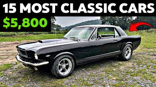 Best Deals for Daily Drivers 15 Classic Cars For Sale Under 10000 [upl. by Oalsecnew]