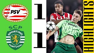 GOLO Daniel Braganca  PSV Eindhoven vs Sporting CP 11 Highlight  UEFA Champions League 202425 [upl. by Bork489]