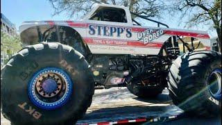 Monster truck overdrive over bored run in Houston [upl. by Tirrej]