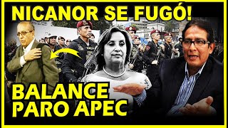 🔥SE FUGÓ NICANOR BOLUARTE JAIME ANTEZANA BALANCE DEL PARO APEC 2024 [upl. by Knuth]