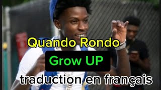 Quando Rondo  Grow UP Traduction en français  viralvideo foryourpage [upl. by Aihsyla]