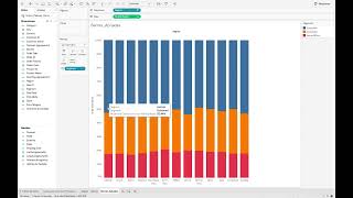 613 Barras apiladas 📗Análisis con Tableau y Excel [upl. by Savadove943]