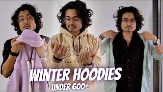 Top 5 Affordable Quality Winter Hoodies Under 600₹ [upl. by Janina]