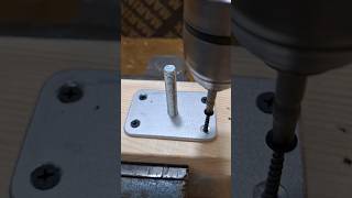 Attach Metal Bolt Into Wood howto woodworking carpentry shorts tutorial diy [upl. by Asirem]