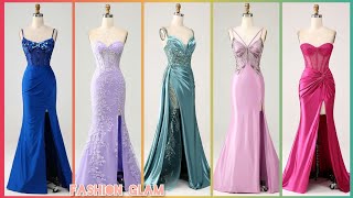 New Mermaid Satin Long Appliques Sequin Prom Dress With Slit 202425 [upl. by Pol462]